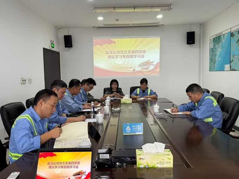 龙湾公司党总支理论学习专题组开展专题学习会